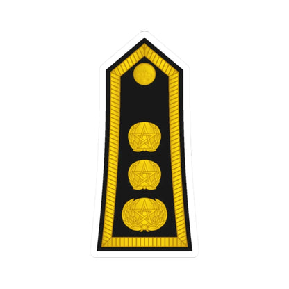 Morocco Gendarmerie OF 5a (Morocco) (Military Rank) STICKER Vinyl Kiss-Cut Decal 2 Inch White - The Sticker Space