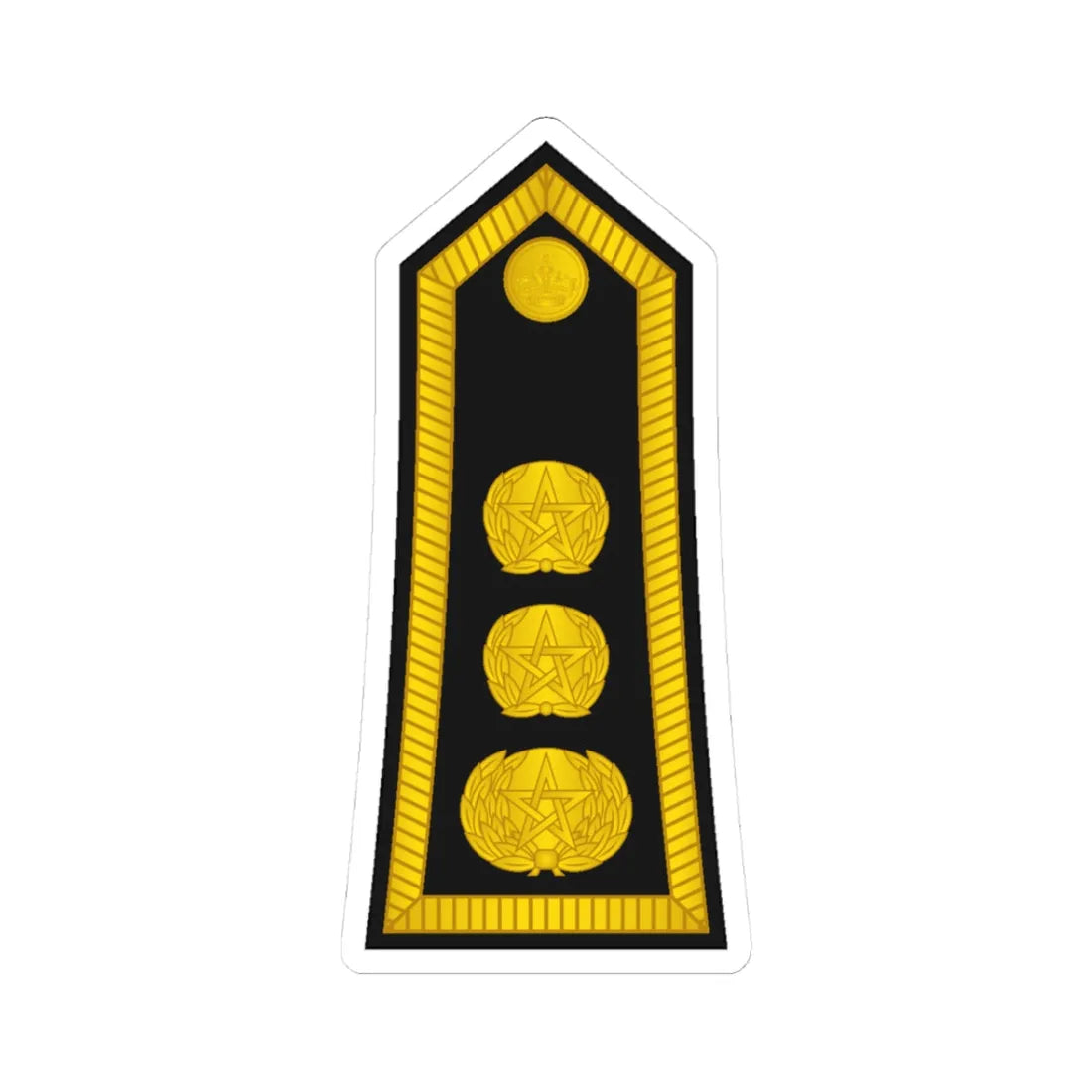 Morocco Gendarmerie OF 5a (Morocco) (Military Rank) STICKER Vinyl Kiss-Cut Decal 3 Inch White - The Sticker Space
