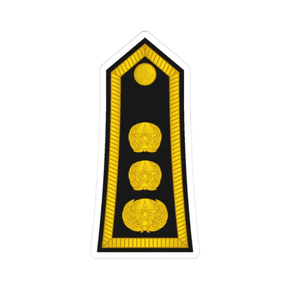 Morocco Gendarmerie OF 5a (Morocco) (Military Rank) STICKER Vinyl Kiss-Cut Decal 3 Inch White - The Sticker Space