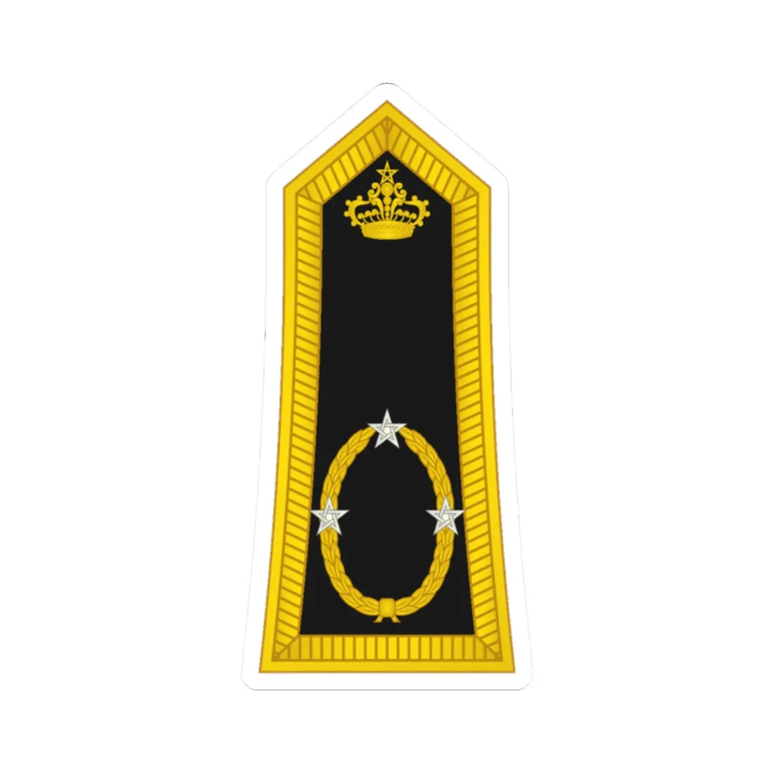 Morocco Gendarmerie OF 7 (Morocco) (Military Rank) STICKER Vinyl Kiss-Cut Decal 2 Inch White - The Sticker Space