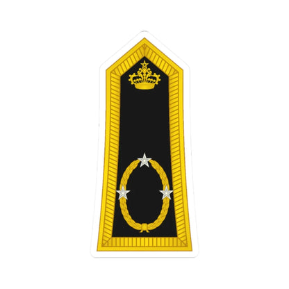 Morocco Gendarmerie OF 7 (Morocco) (Military Rank) STICKER Vinyl Kiss-Cut Decal 2 Inch White - The Sticker Space