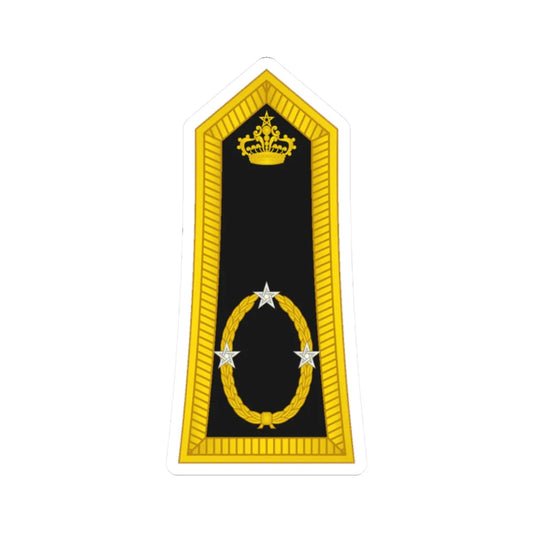 Morocco Gendarmerie OF 7 (Morocco) (Military Rank) STICKER Vinyl Kiss-Cut Decal 2 Inch White - The Sticker Space