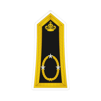 Morocco Gendarmerie OF 7 (Morocco) (Military Rank) STICKER Vinyl Kiss-Cut Decal 3 Inch White - The Sticker Space