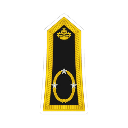 Morocco Gendarmerie OF 7 (Morocco) (Military Rank) STICKER Vinyl Kiss-Cut Decal 4 Inch White - The Sticker Space