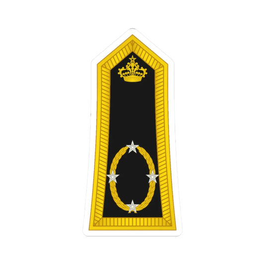 Morocco Gendarmerie OF 8 (Morocco) (Military Rank) STICKER Vinyl Kiss-Cut Decal 2 Inch White - The Sticker Space