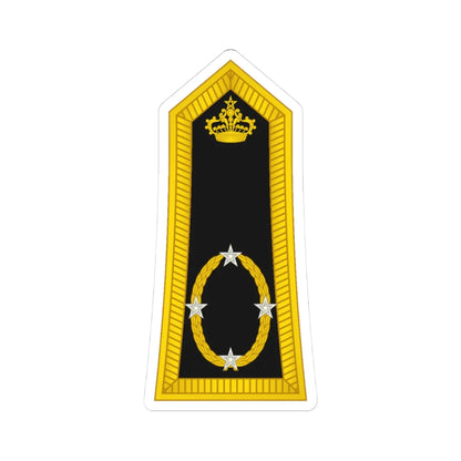 Morocco Gendarmerie OF 8 (Morocco) (Military Rank) STICKER Vinyl Kiss-Cut Decal 3 Inch White - The Sticker Space