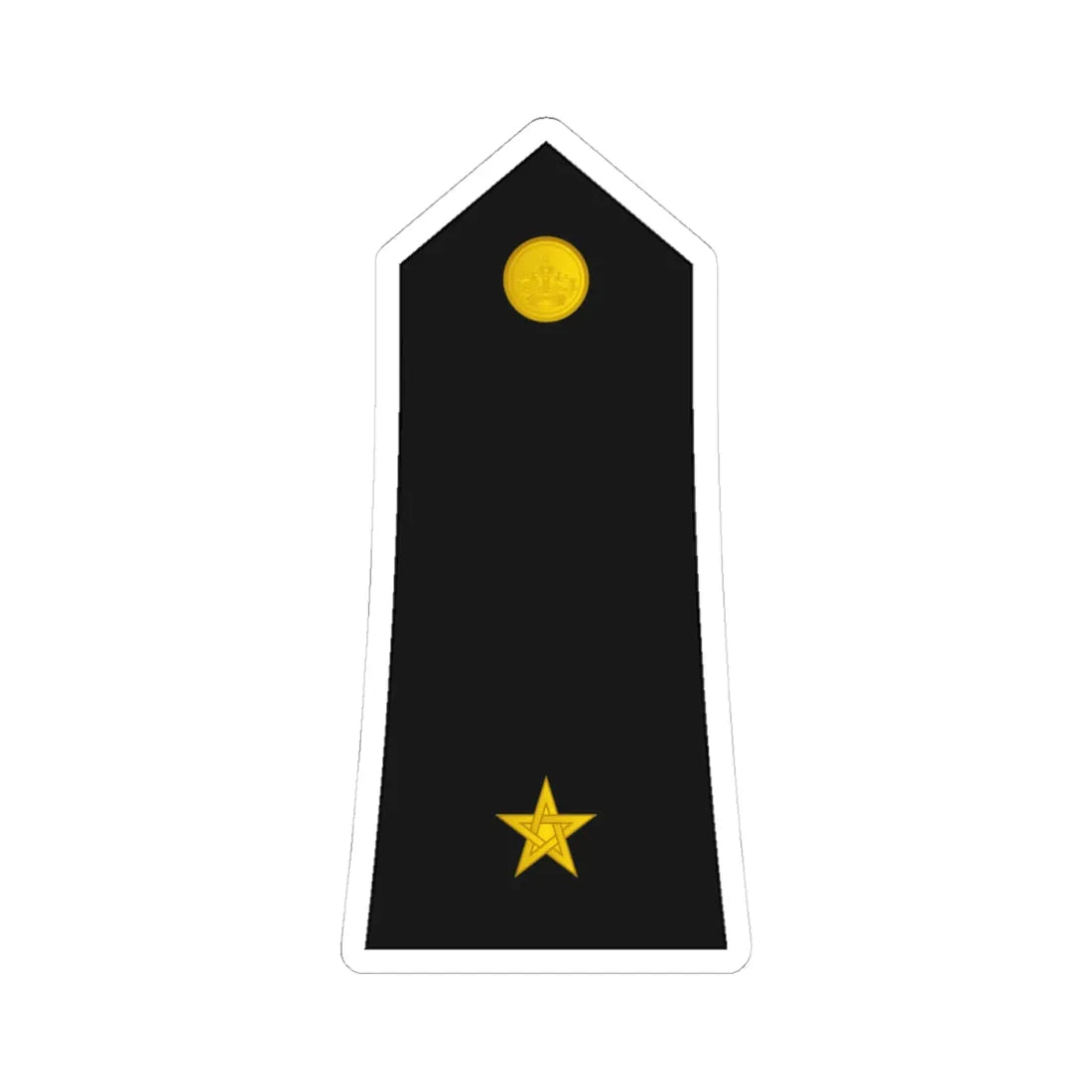 Morocco Gendarmerie OR 9 (Morocco) (Military Rank) STICKER Vinyl Kiss-Cut Decal 4 Inch White - The Sticker Space