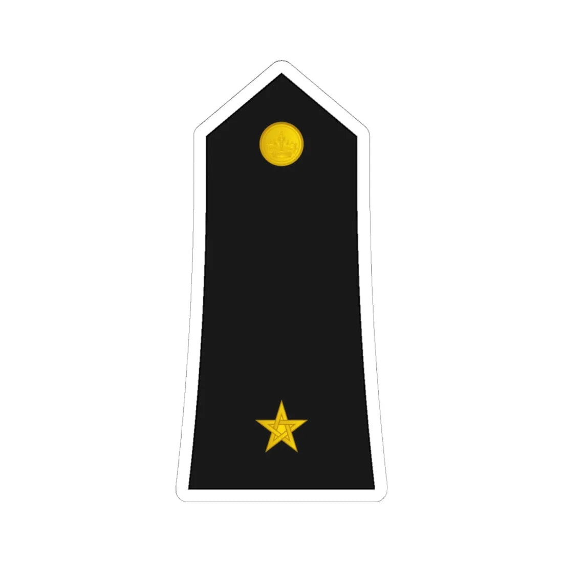 Morocco Gendarmerie OR 9 (Morocco) (Military Rank) STICKER Vinyl Kiss-Cut Decal 6 Inch White - The Sticker Space
