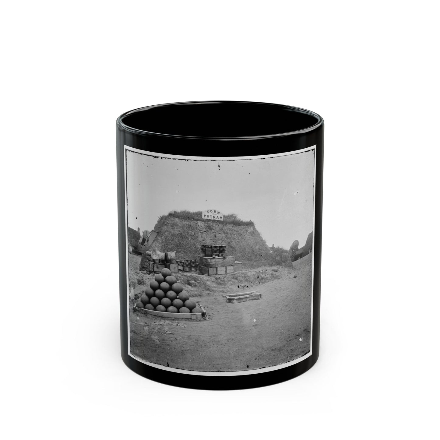 Morris Island, S.C. Closer View Of Same (U.S. Civil War) Black Coffee Mug-11oz-The Sticker Space