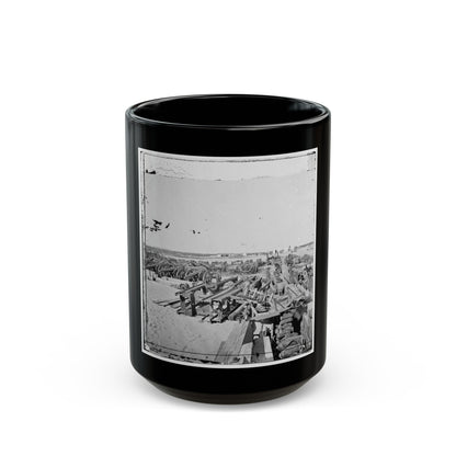 Morris Island, S.C. Ordnance Depot (U.S. Civil War) Black Coffee Mug-15oz-The Sticker Space