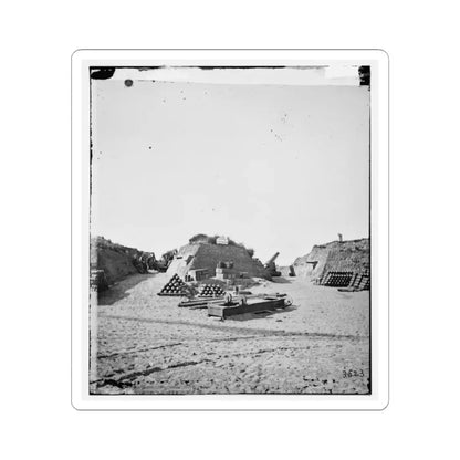 Morris Island, S.C. Interior View of Fort Putnam (U.S. Civil War) STICKER Vinyl Kiss-Cut Decal 2 Inch White - The Sticker Space