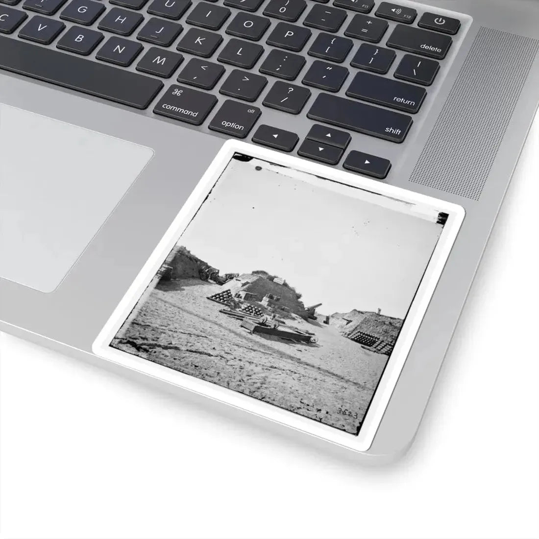 Morris Island, S.C. Interior View of Fort Putnam (U.S. Civil War) STICKER Vinyl Kiss-Cut Decal - The Sticker Space