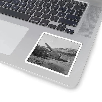 Morris Island, S.C. Interior View With Another Mounted Gun, Fort Putnam (U.S. Civil War) STICKER Vinyl Kiss-Cut Decal - The Sticker Space