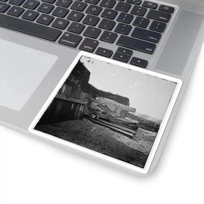 Morris Island, S.C. Interior View With Mounted Gun, Fort Putnam (U.S. Civil War) STICKER Vinyl Kiss-Cut Decal - The Sticker Space