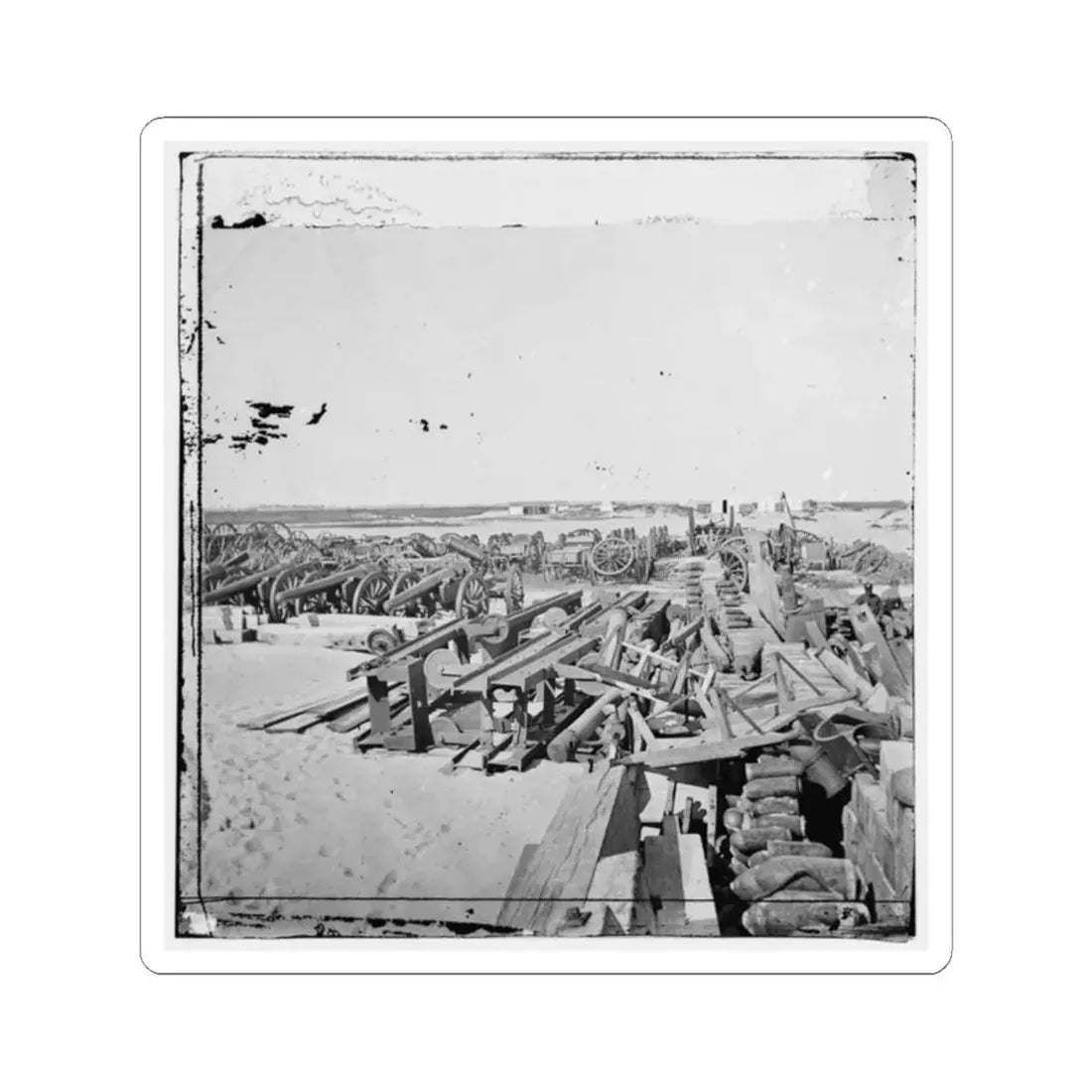 Morris Island, S.C. Ordnance Depot (U.S. Civil War) STICKER Vinyl Kiss-Cut Decal 2 Inch White - The Sticker Space