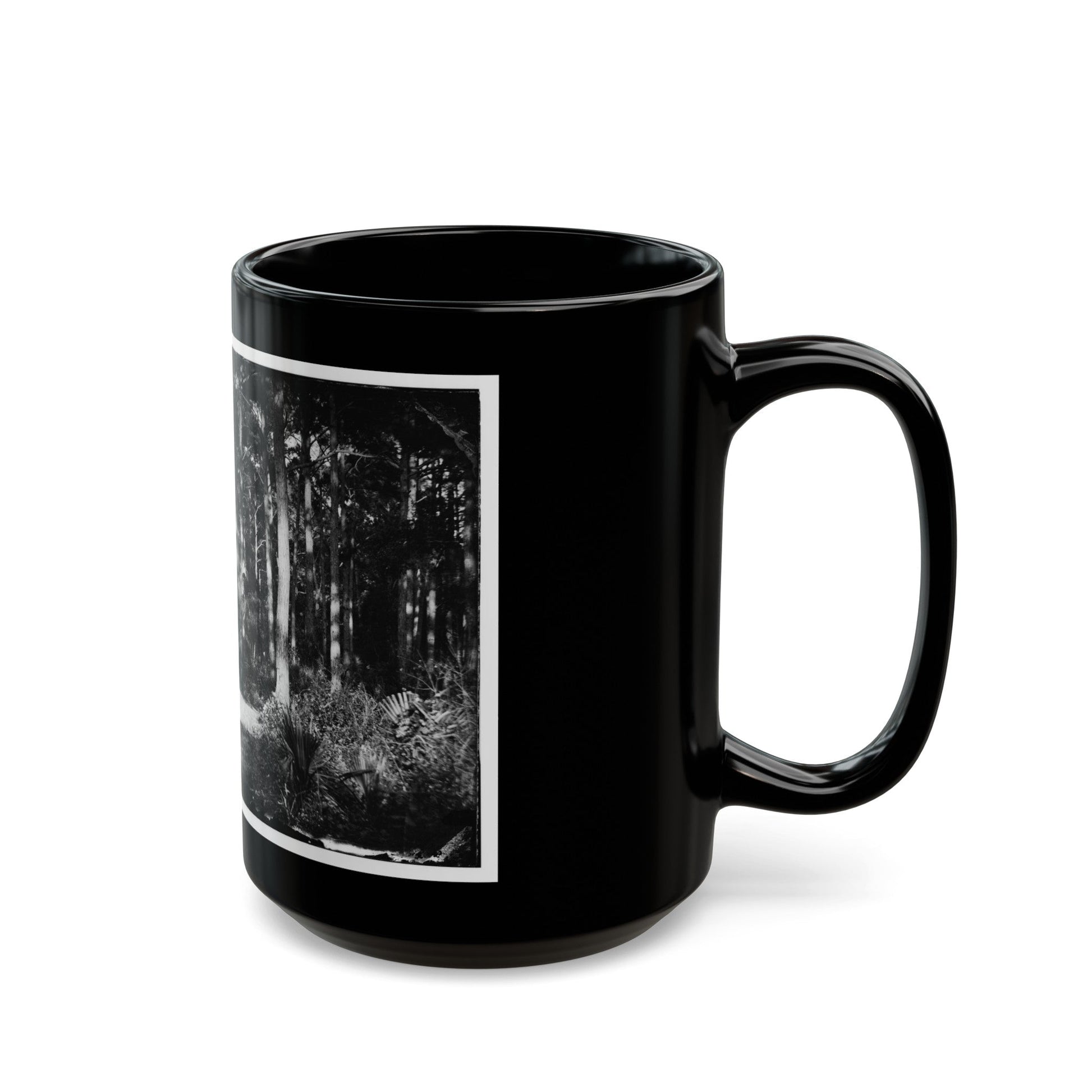 Morris Island, South Carolina 001 (U.S. Civil War) Black Coffee Mug-The Sticker Space