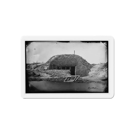 Morris Island, South Carolina. Bombproof For Telegraph Operator In Trenches (U.S. Civil War) Refrigerator Magnet 6 Inch Die-Cut - The Sticker Space