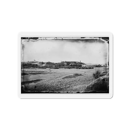 Morris Island, South Carolina. Fort Putnam, Formerly Confederate Battery Gregg (U.S. Civil War) Refrigerator Magnet 2 Inch Die-Cut - The Sticker Space