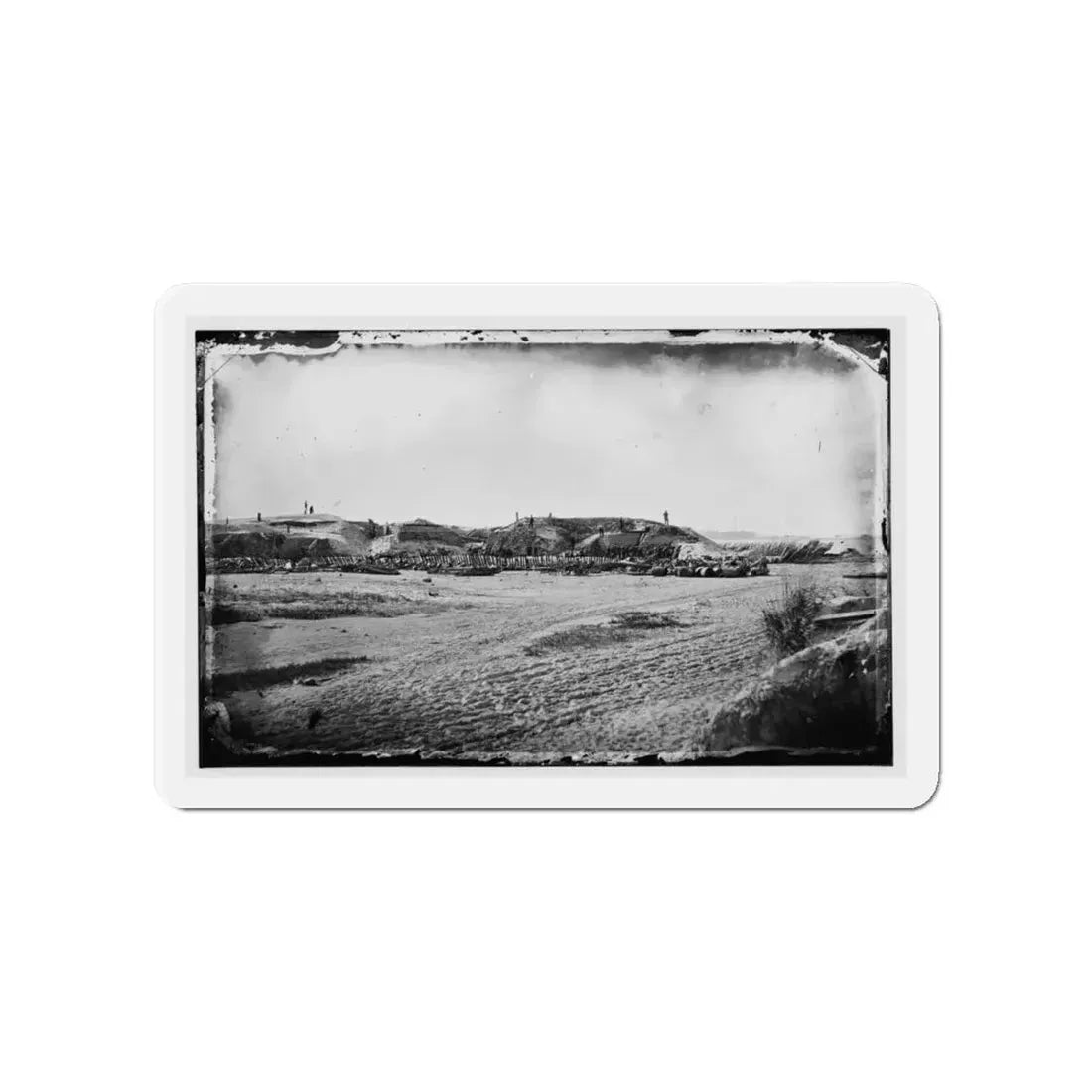Morris Island, South Carolina. Fort Putnam, Formerly Confederate Battery Gregg (U.S. Civil War) Refrigerator Magnet - The Sticker Space