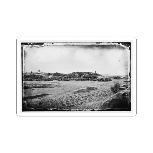 Morris Island, South Carolina. Fort Putnam, Formerly Confederate Battery Gregg (U.S. Civil War) STICKER Vinyl Kiss-Cut Decal 2 Inch White - The Sticker Space