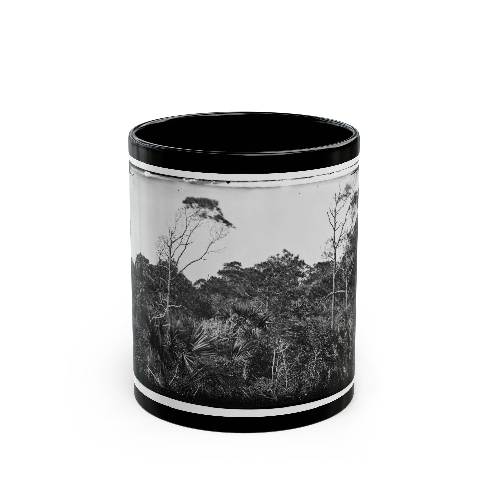 Morris Island, South Carolina (U.S. Civil War) Black Coffee Mug-11oz-The Sticker Space