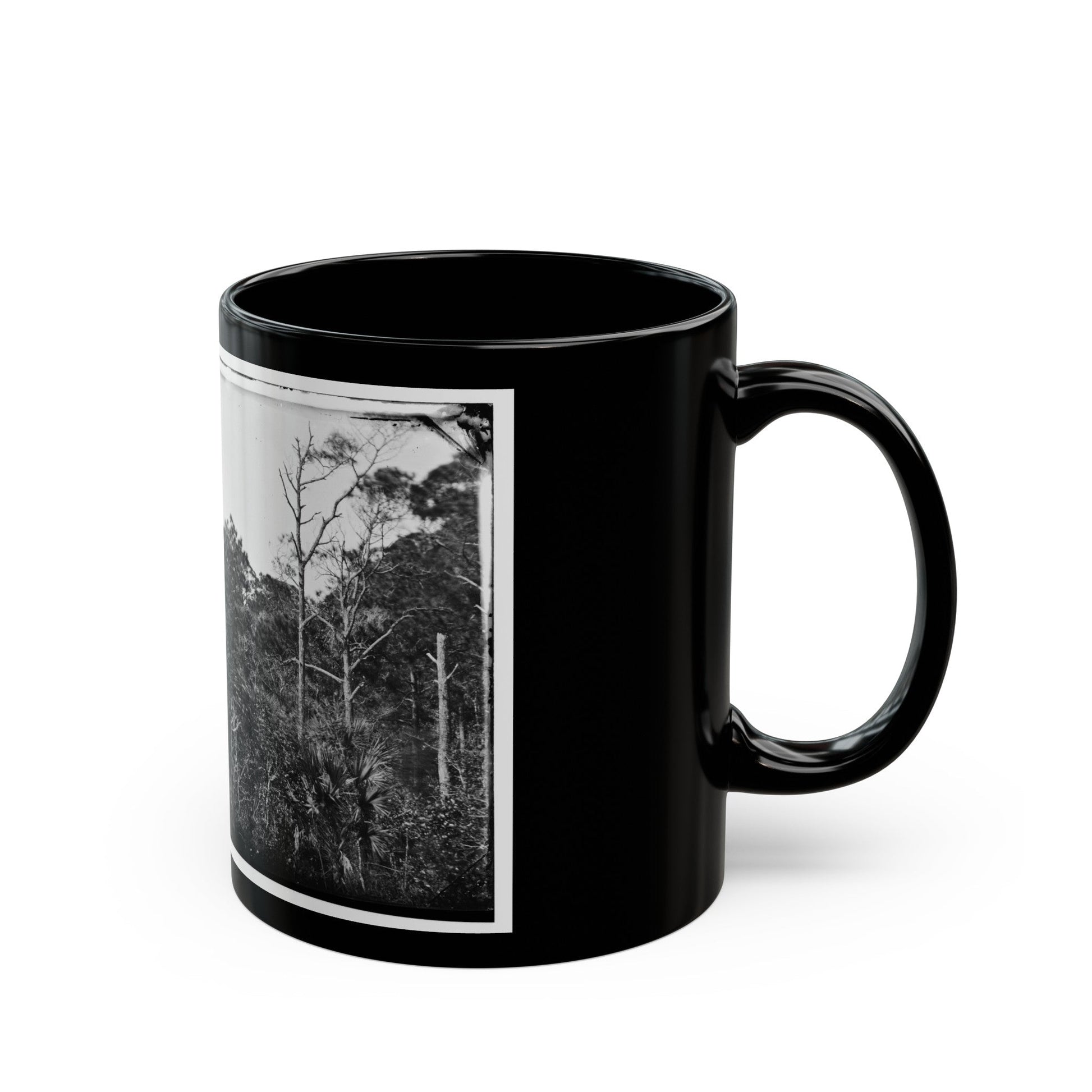 Morris Island, South Carolina (U.S. Civil War) Black Coffee Mug-The Sticker Space