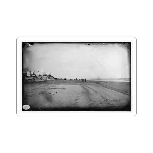 Morris Island, South Carolina. Unidentified Camp 002 (U.S. Civil War) STICKER Vinyl Kiss-Cut Decal 2 Inch White - The Sticker Space