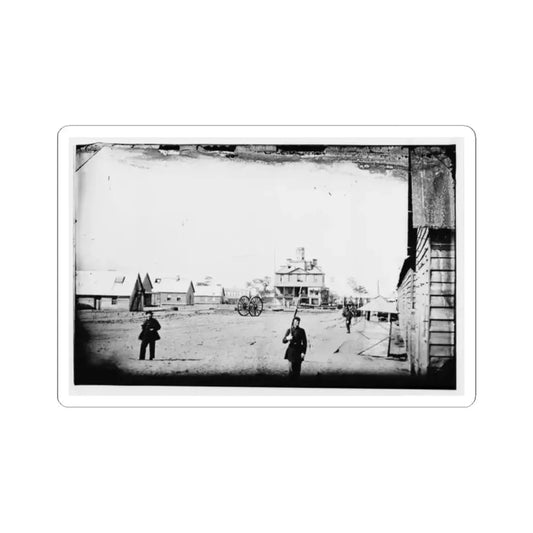 Morris Island, South Carolina. Unidentified Camp 004 (U.S. Civil War) STICKER Vinyl Kiss-Cut Decal 2 Inch White - The Sticker Space