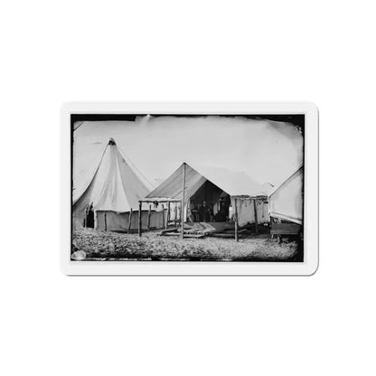 Morris Island, South Carolina. Unidentified Camp Scene (U.S. Civil War) Refrigerator Magnet 4 Inch Die-Cut - The Sticker Space