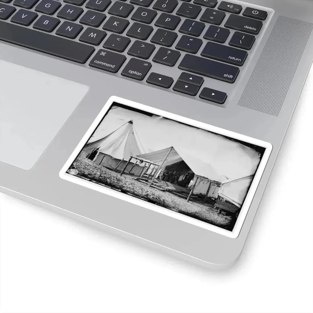 Morris Island, South Carolina. Unidentified Camp Scene (U.S. Civil War) STICKER Vinyl Kiss-Cut Decal - The Sticker Space