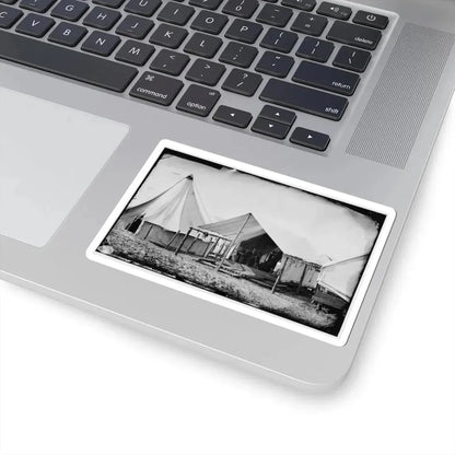 Morris Island, South Carolina. Unidentified Camp Scene (U.S. Civil War) STICKER Vinyl Kiss-Cut Decal - The Sticker Space