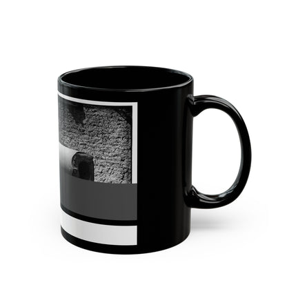 Morris Island, South Carolina. 300-Pounder Parrot Rifle After Bursting Of Muzzle (U.S. Civil War) Black Coffee Mug-The Sticker Space