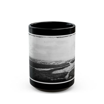 Morris Island, South Carolina. First Parallel (U.S. Civil War) Black Coffee Mug-15oz-The Sticker Space