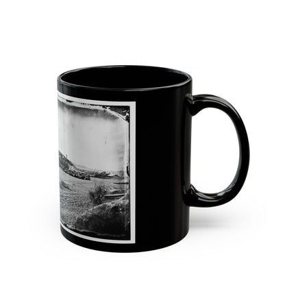 Morris Island, South Carolina. Fort Putnam, Formerly Confederate Battery Gregg (U.S. Civil War) Black Coffee Mug-The Sticker Space