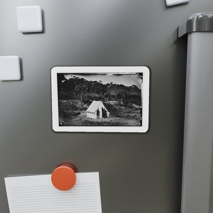 Morris Island, South Carolina. Two Men In Front Of Tent (U.S. Civil War) Refrigerator Magnet-The Sticker Space