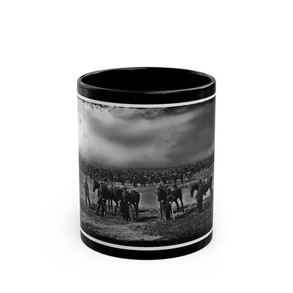 Morris Island, South Carolina. Unidentified Artillery Unit 001 (U.S. Civil War) Black Coffee Mug-11oz-The Sticker Space