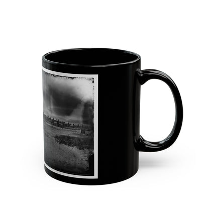 Morris Island, South Carolina. Unidentified Artillery Unit (U.S. Civil War) Black Coffee Mug-The Sticker Space