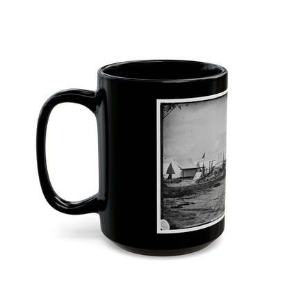 Morris Island, South Carolina. Unidentified Camp 001 (U.S. Civil War) Black Coffee Mug-The Sticker Space