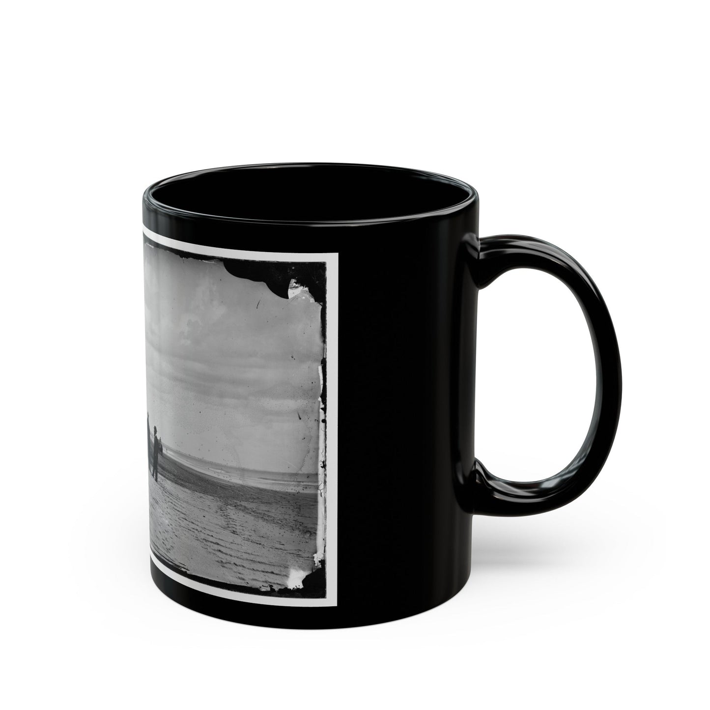 Morris Island, South Carolina. Unidentified Camp 001 (U.S. Civil War) Black Coffee Mug-The Sticker Space