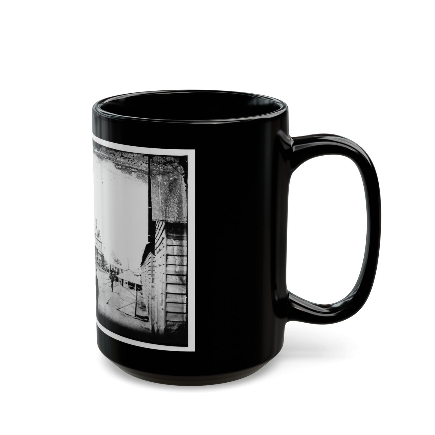 Morris Island, South Carolina. Unidentified Camp 004 (U.S. Civil War) Black Coffee Mug-The Sticker Space