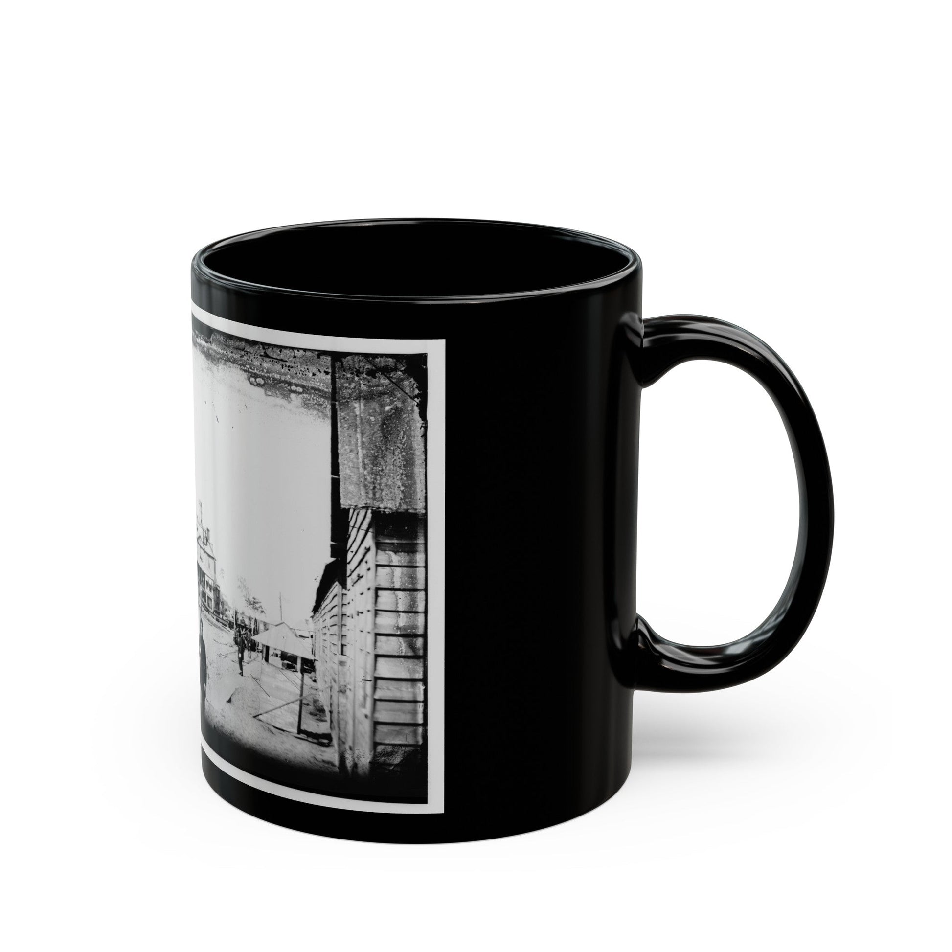 Morris Island, South Carolina. Unidentified Camp 004 (U.S. Civil War) Black Coffee Mug-The Sticker Space