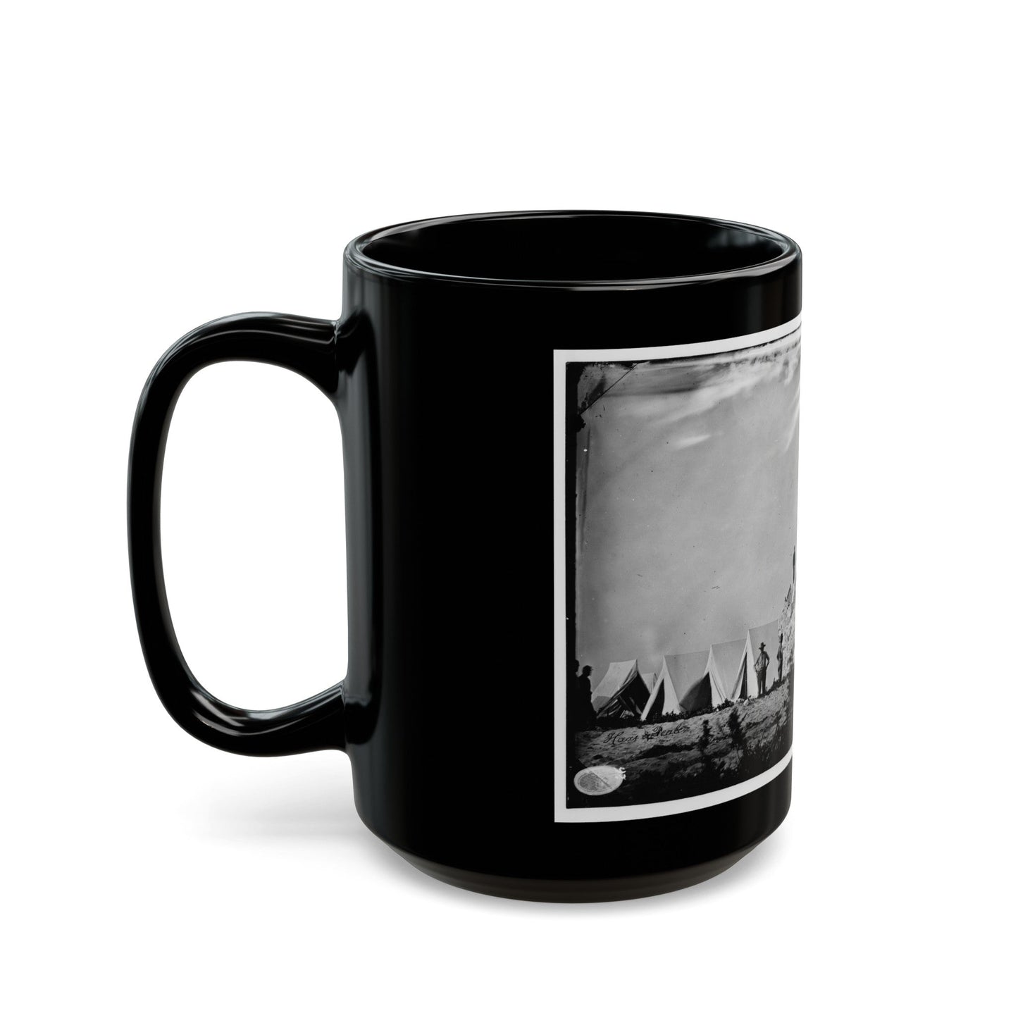 Morris Island (Vicinity), South Carolina. Ruins Of Charleston Lighthouse (U.S. Civil War) Black Coffee Mug-The Sticker Space