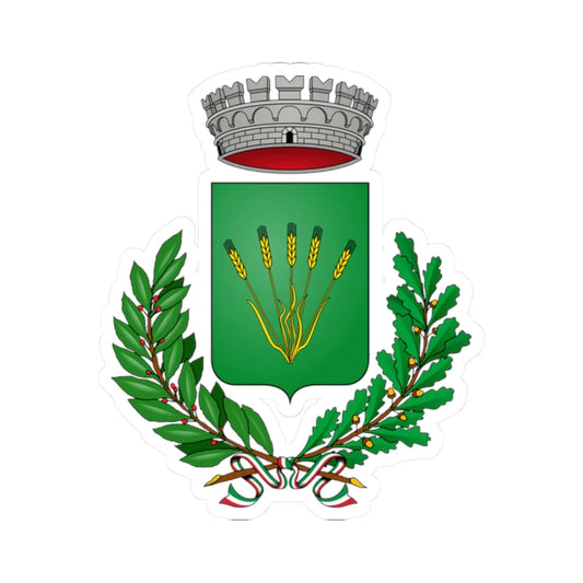 Morrone del Sannio-Stemma (Italy) (Coat of Arms) STICKER Vinyl Kiss-Cut Decal 2 Inch White - The Sticker Space