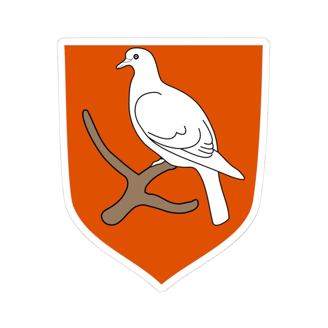 Morsø Kommune coa (Denmark) (Coat of Arms) STICKER Vinyl Kiss-Cut Decal 4 Inch White - The Sticker Space