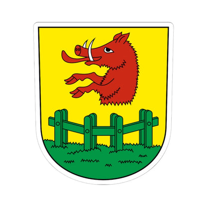 Morschach-blazon (Switzerland) (Coat of Arms) STICKER Vinyl Kiss-Cut Decal 6 Inch White - The Sticker Space