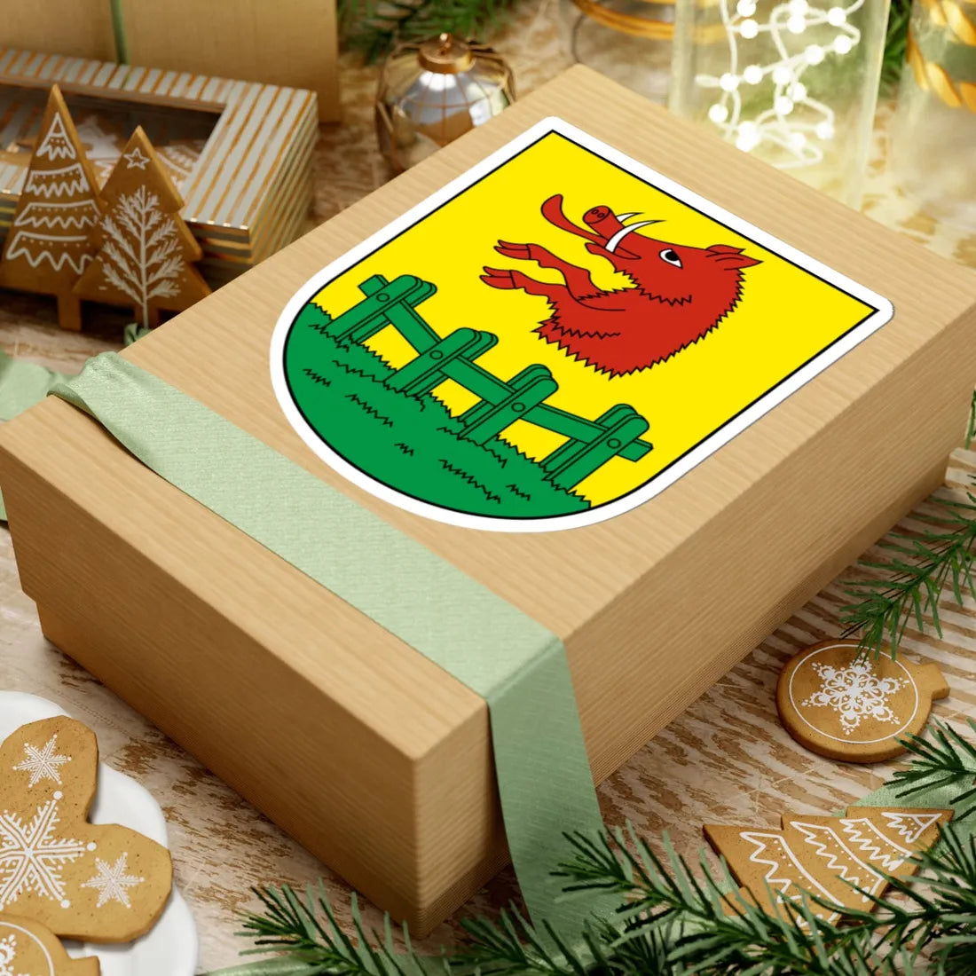 Morschach-blazon (Switzerland) (Coat of Arms) STICKER Vinyl Kiss-Cut Decal - The Sticker Space