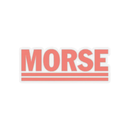 Morse Computers (Logo) STICKER Vinyl Kiss-Cut Decal 2 Inch Transparent - The Sticker Space