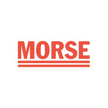 Morse Computers (Logo) STICKER Vinyl Kiss-Cut Decal 2 Inch White - The Sticker Space
