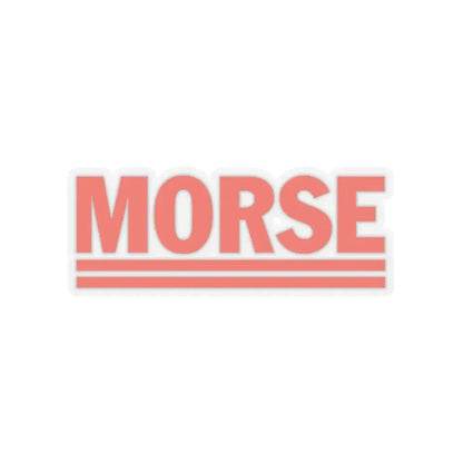 Morse Computers (Logo) STICKER Vinyl Kiss-Cut Decal 3 Inch Transparent - The Sticker Space