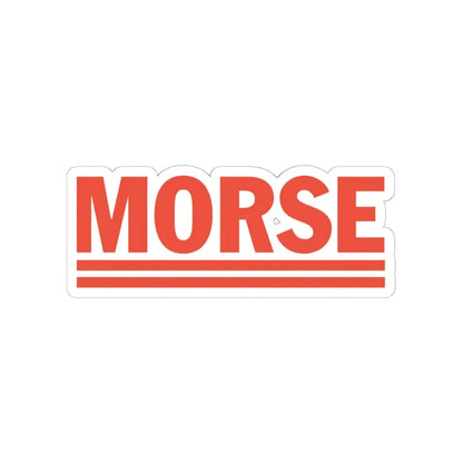 Morse Computers (Logo) STICKER Vinyl Kiss-Cut Decal 6 Inch White - The Sticker Space